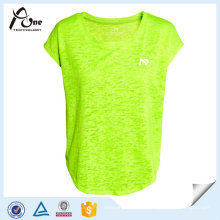 Mode Neon Farbe Plain T-Shirts Mädchen Sportbekleidung